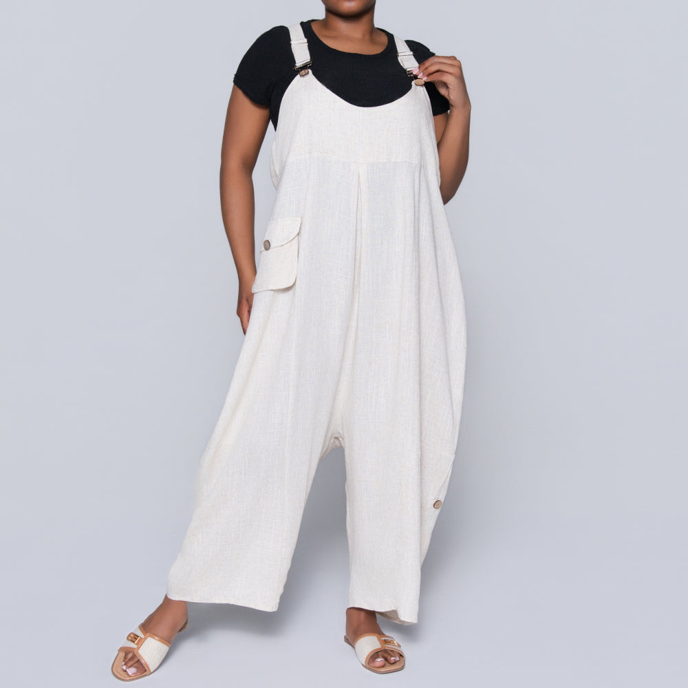 Side Pocket Viscose Jumpsuit