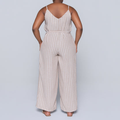 Stone Striped Jumpsuit