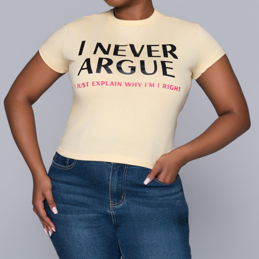 Butter Front Print Top