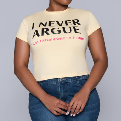 Butter Front Print Top