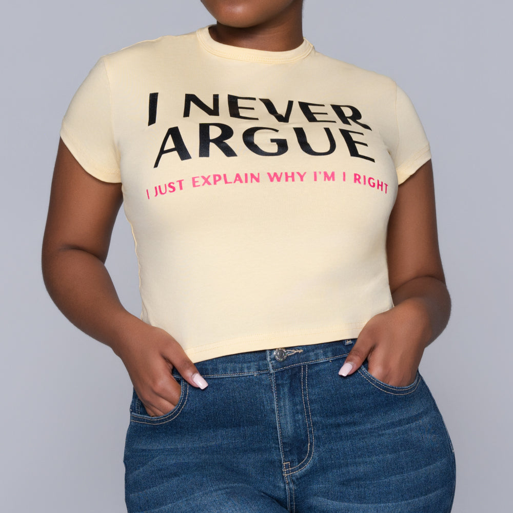 Butter Front Print Top