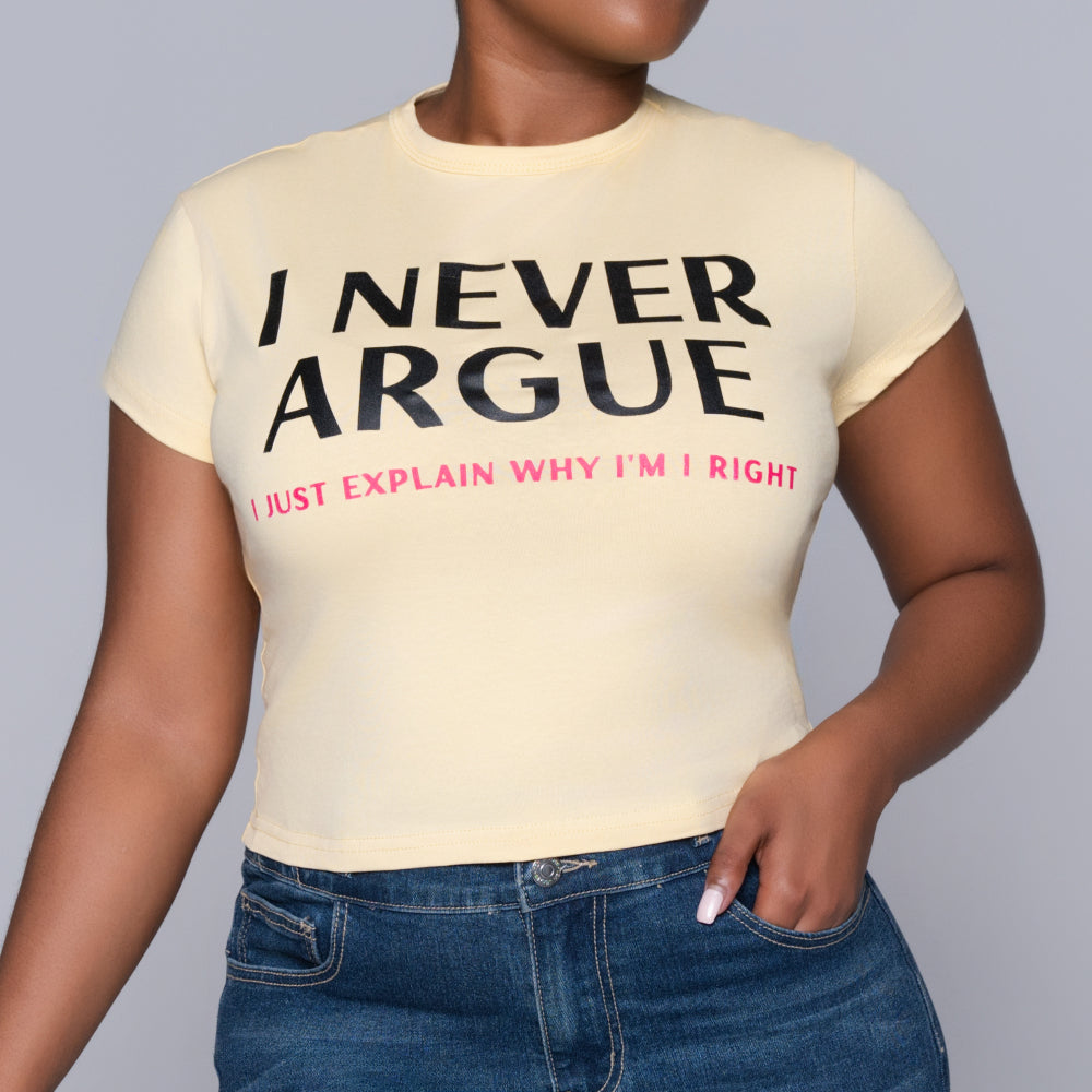 Butter Front Print Top