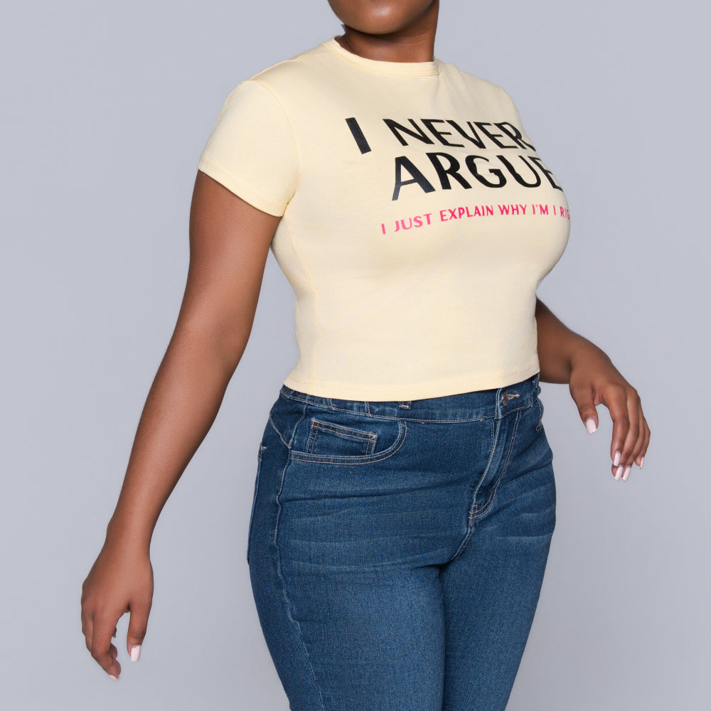 Butter Front Print Top