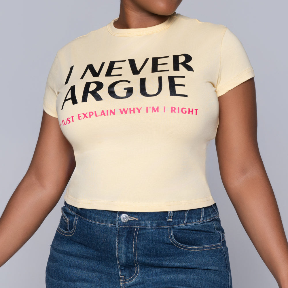 Butter Front Print Top