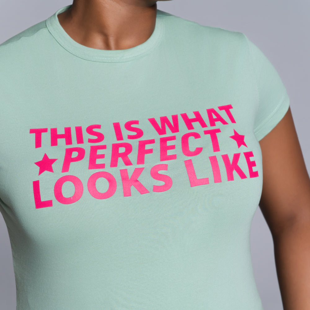 Sage Front Print Top