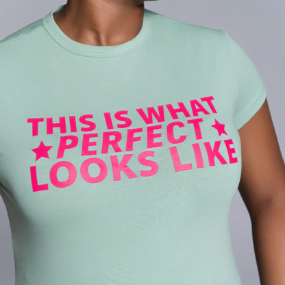 Sage Front Print Top