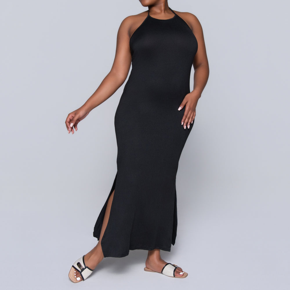 Black Halter Neck Dress