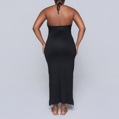 Black Halter Neck Dress