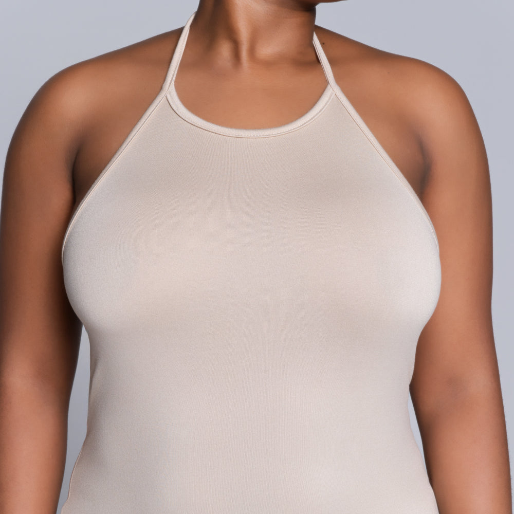 Stone Halter Neck Dress