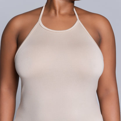 Stone Halter Neck Dress