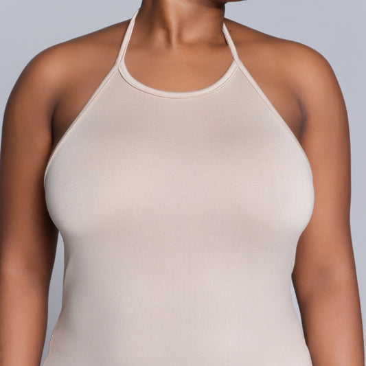 Stone Halter Neck Dress