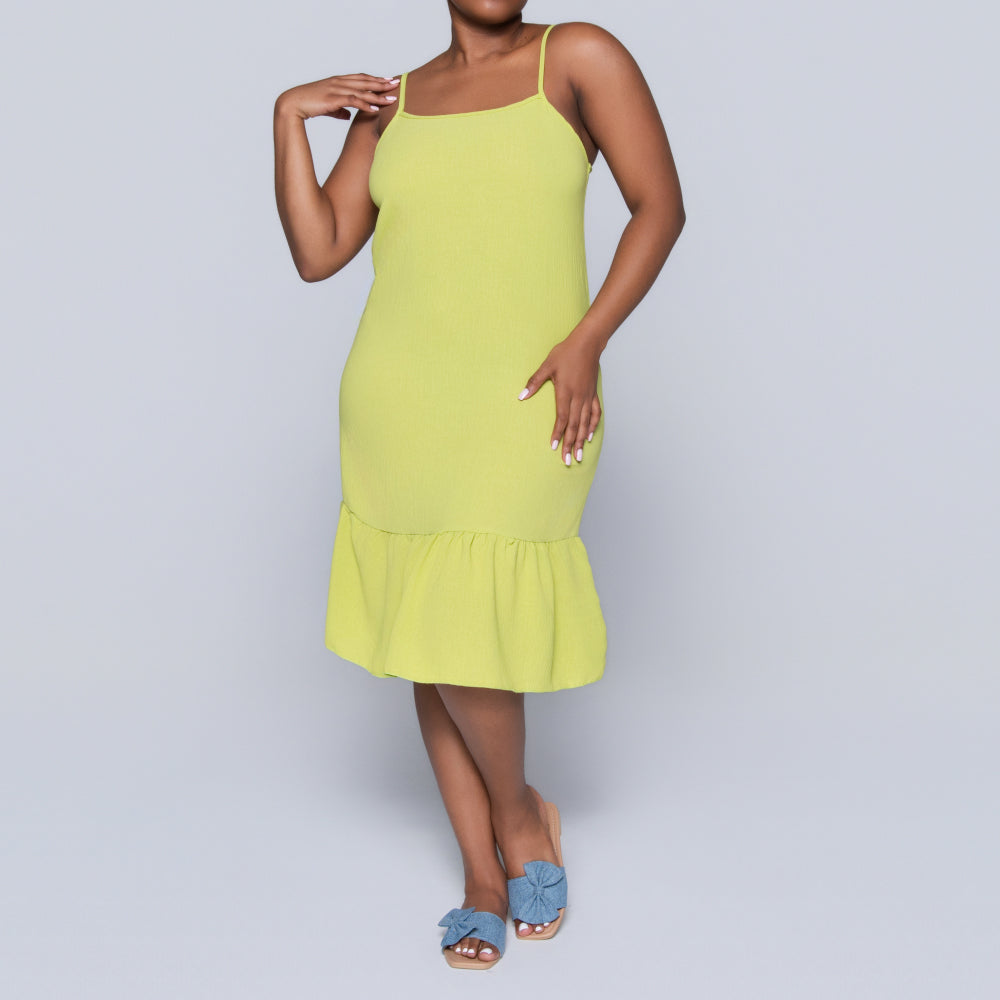 Chartreuse Airflow Strappy Tunic