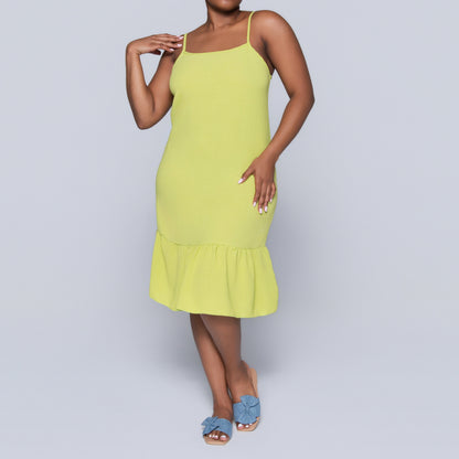 Chartreuse Airflow Strappy Tunic