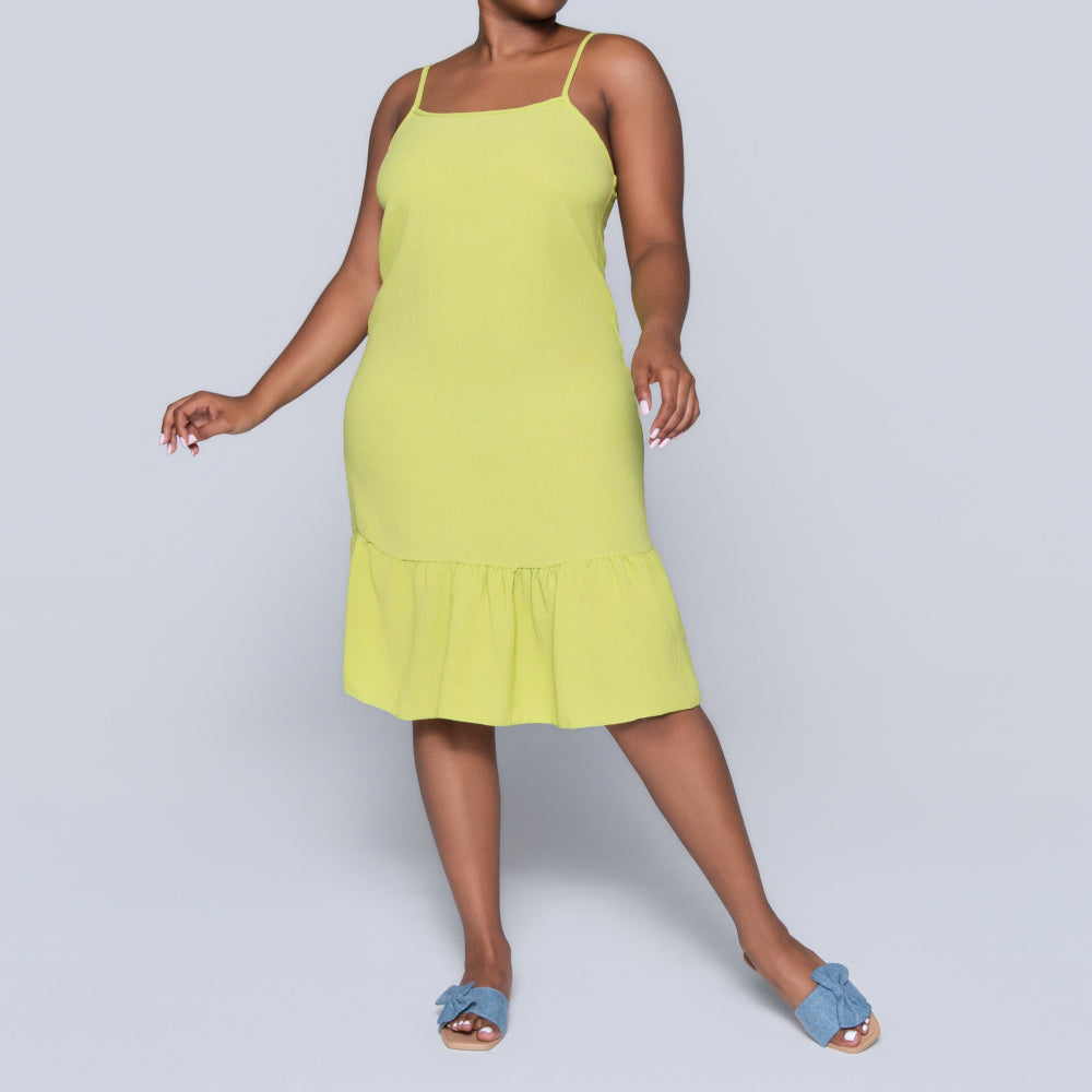 Chartreuse Airflow Strappy Tunic