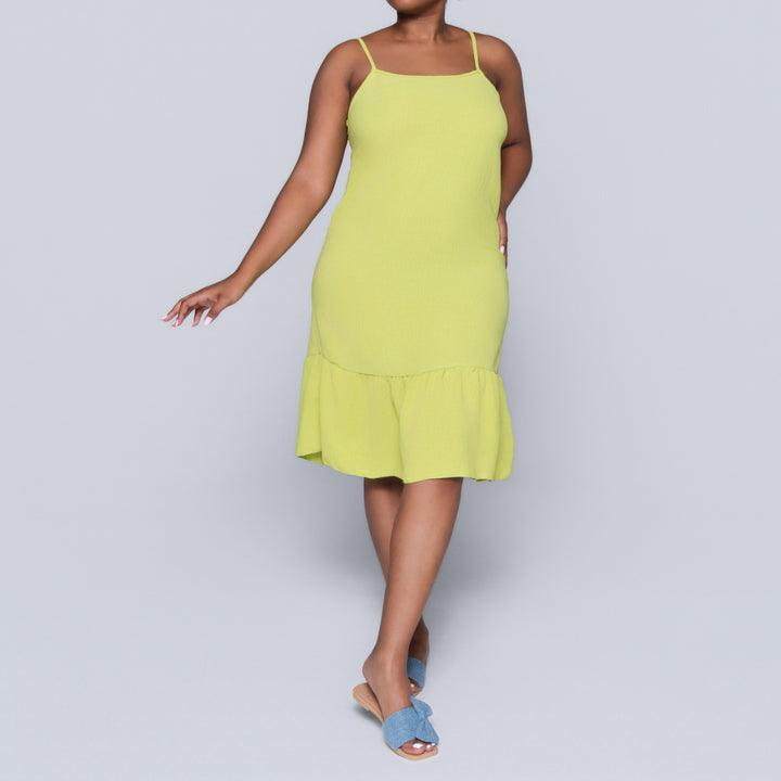 Chartreuse Airflow Strappy Tunic