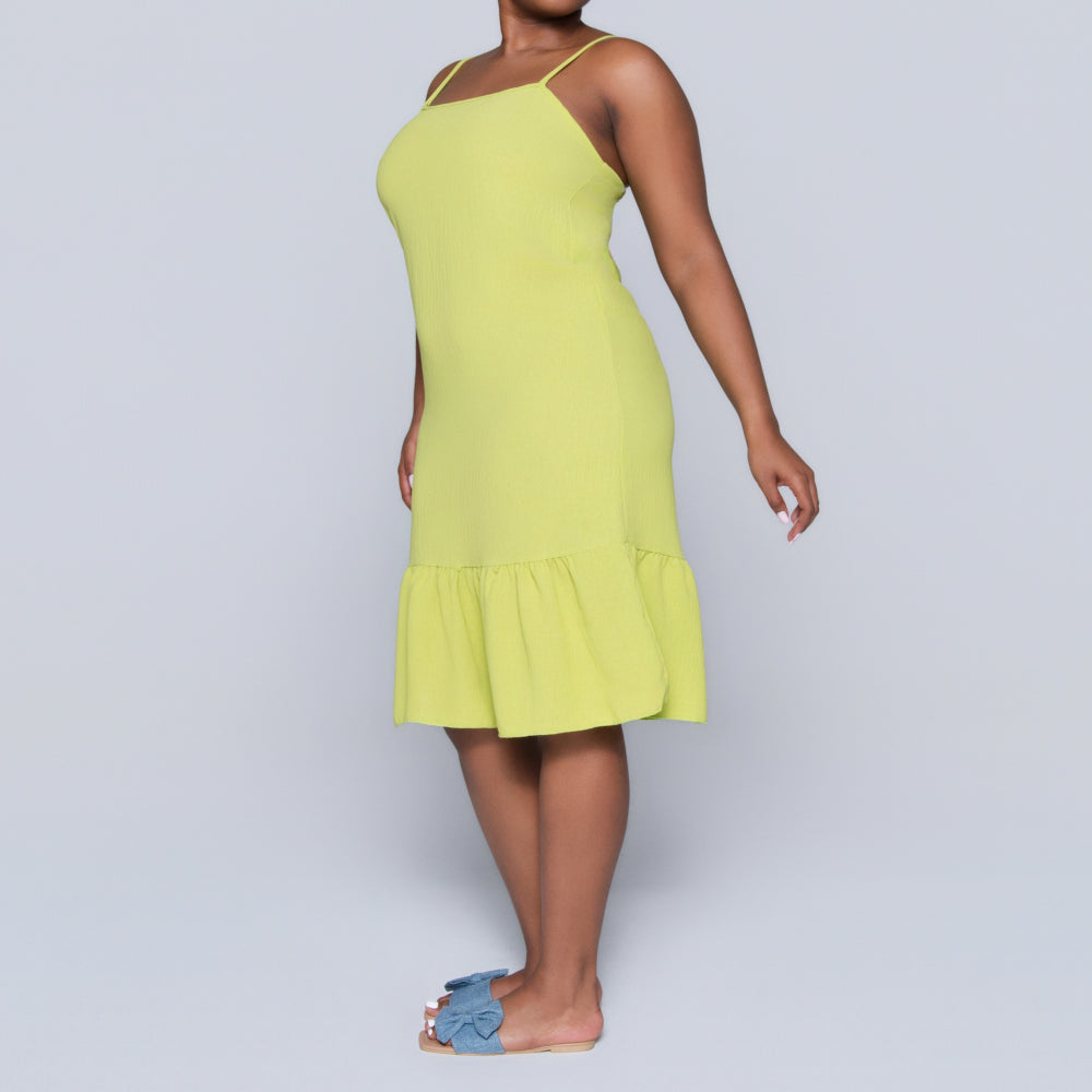 Chartreuse Airflow Strappy Tunic