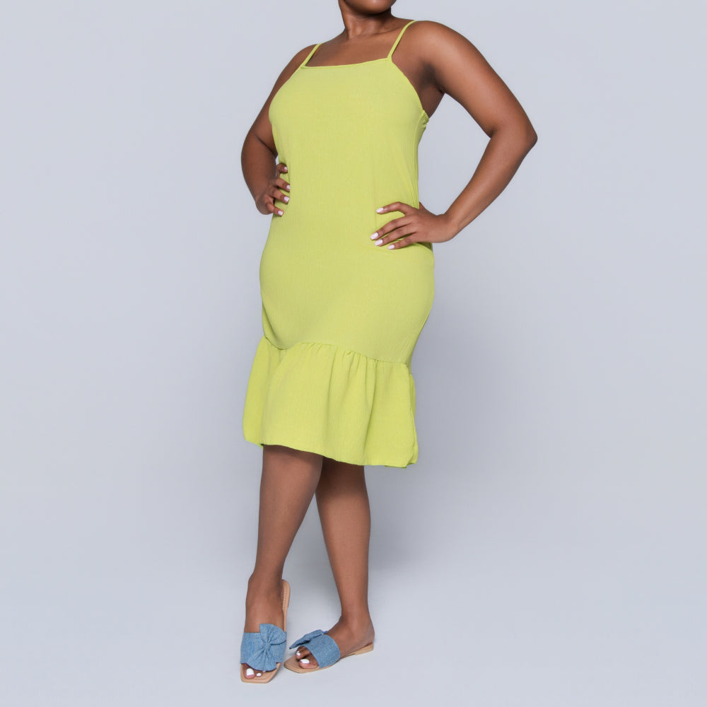 Chartreuse Airflow Strappy Tunic