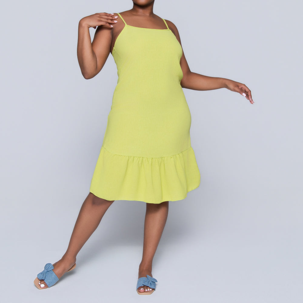 Chartreuse Airflow Strappy Tunic