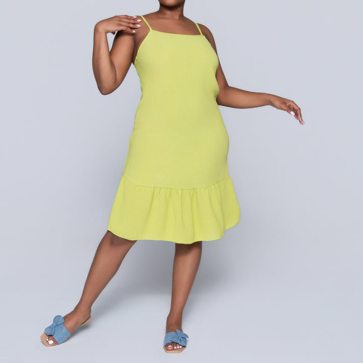 Chartreuse Airflow Strappy Tunic