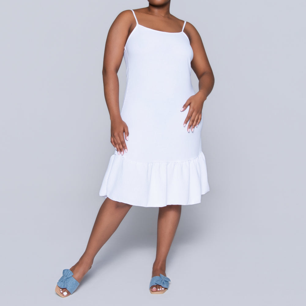 Optical White Airflow Strappy Tunic