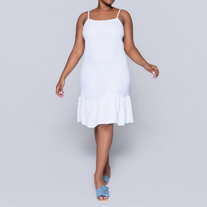Optical White Airflow Strappy Tunic