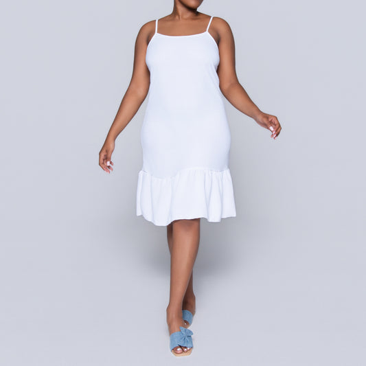 Optical White Airflow Strappy Tunic