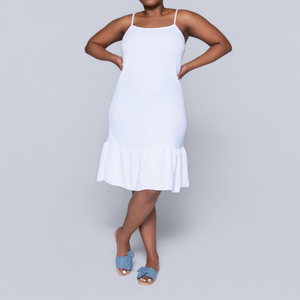 Optical White Airflow Strappy Tunic