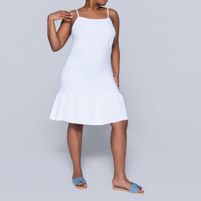 Optical White Airflow Strappy Tunic