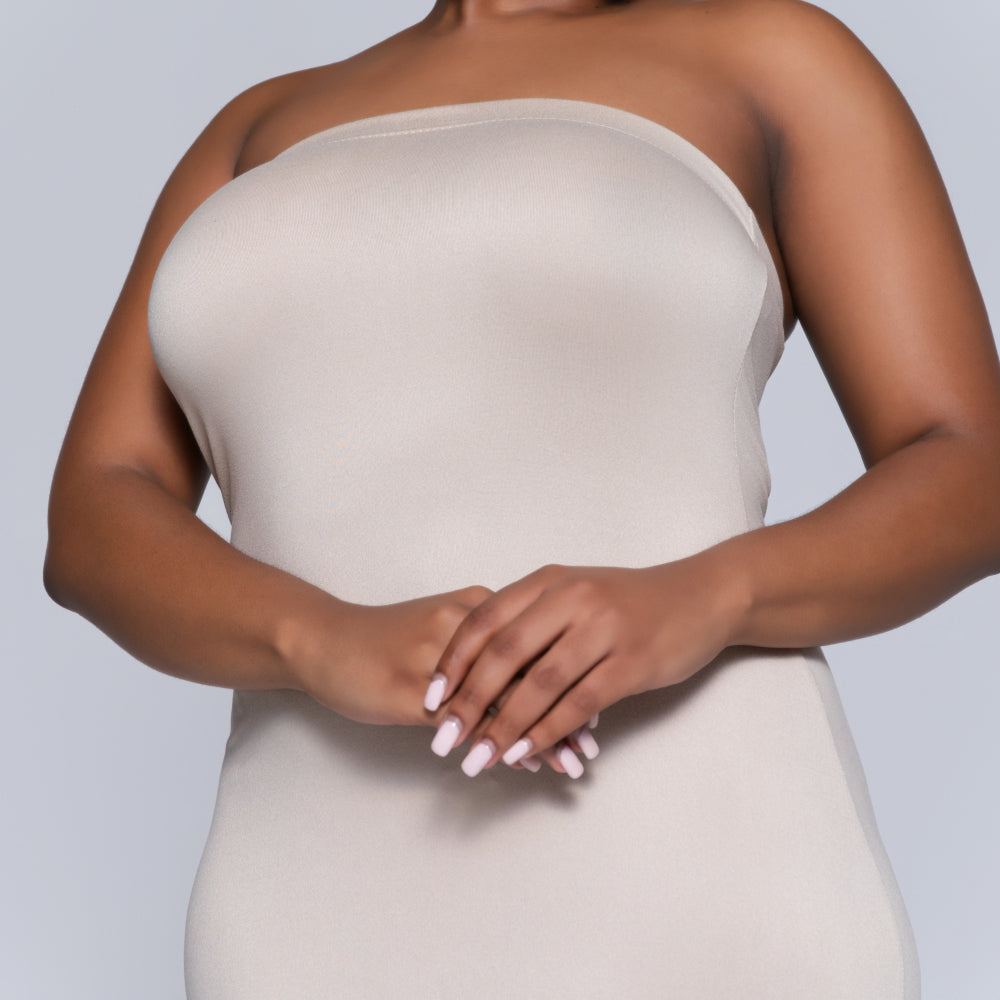 Front Print Boobtube Dress