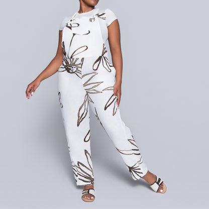 Ladies Printed Jumpsuit