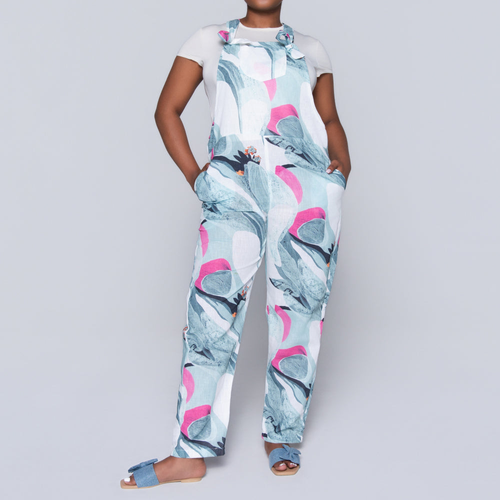 Sage Printed Jumpsuit