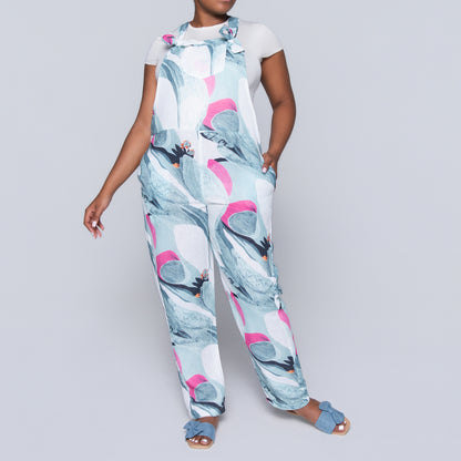 Sage Printed Jumpsuit