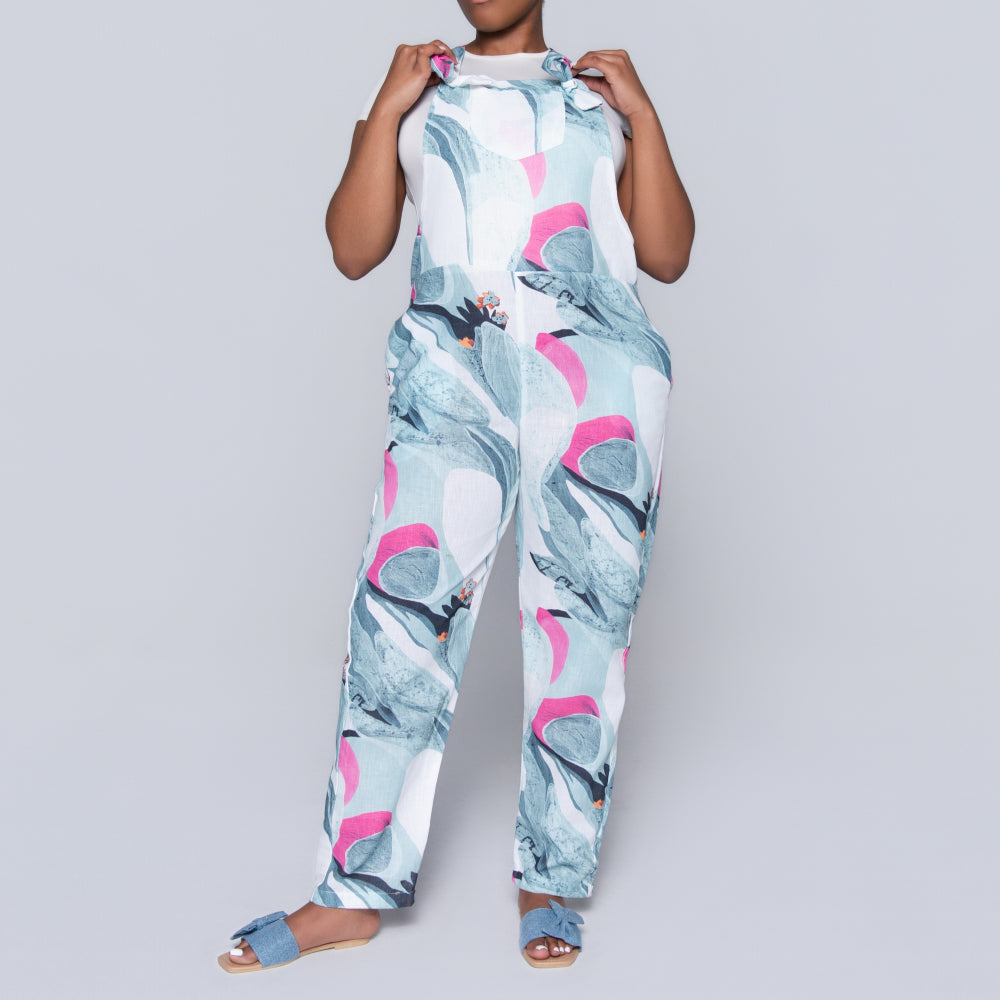 Sage Printed Jumpsuit