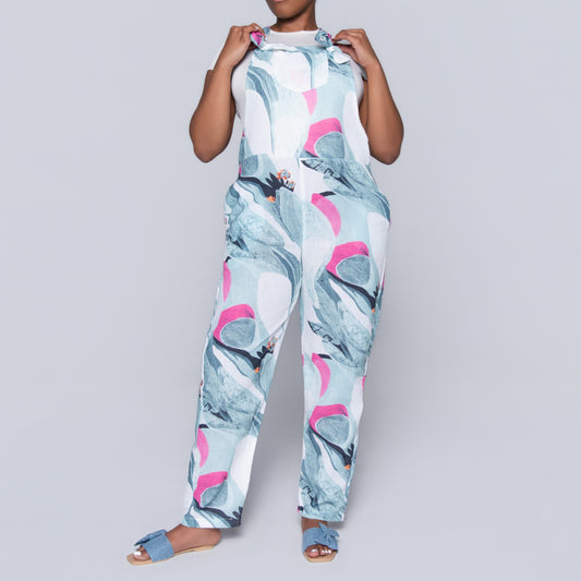 Sage Printed Jumpsuit