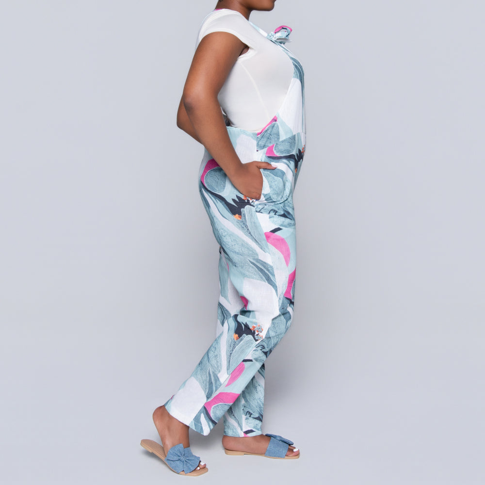 Sage Printed Jumpsuit