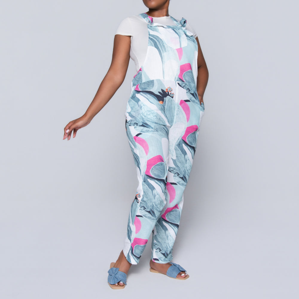 Sage Printed Jumpsuit