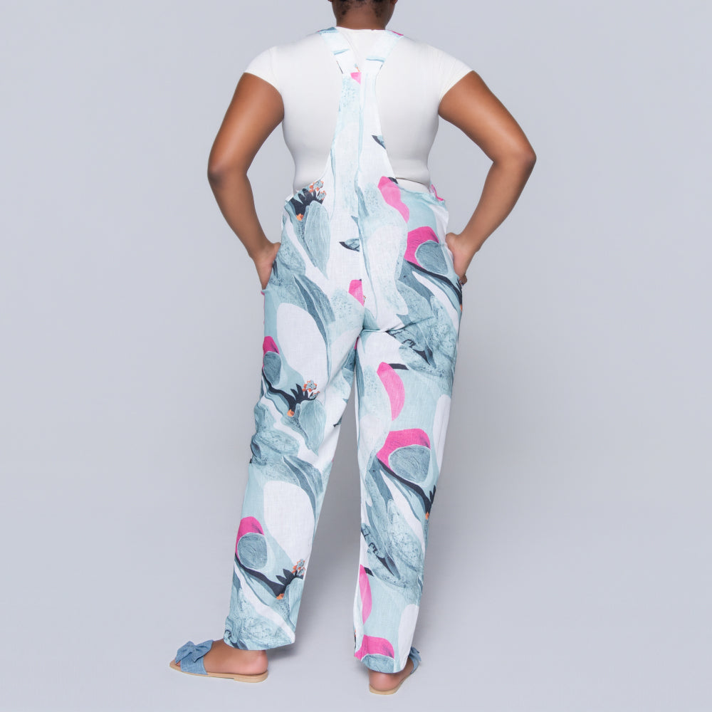 Sage Printed Jumpsuit