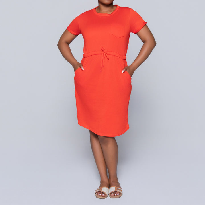 Terracotta Short Sleeve Dress