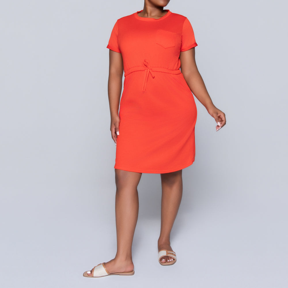 Terracotta Short Sleeve Dress