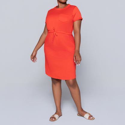 Terracotta Short Sleeve Dress