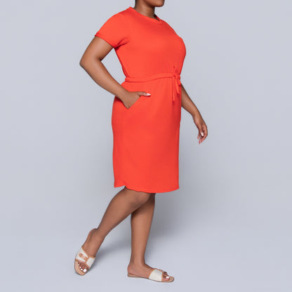 Terracotta Short Sleeve Dress