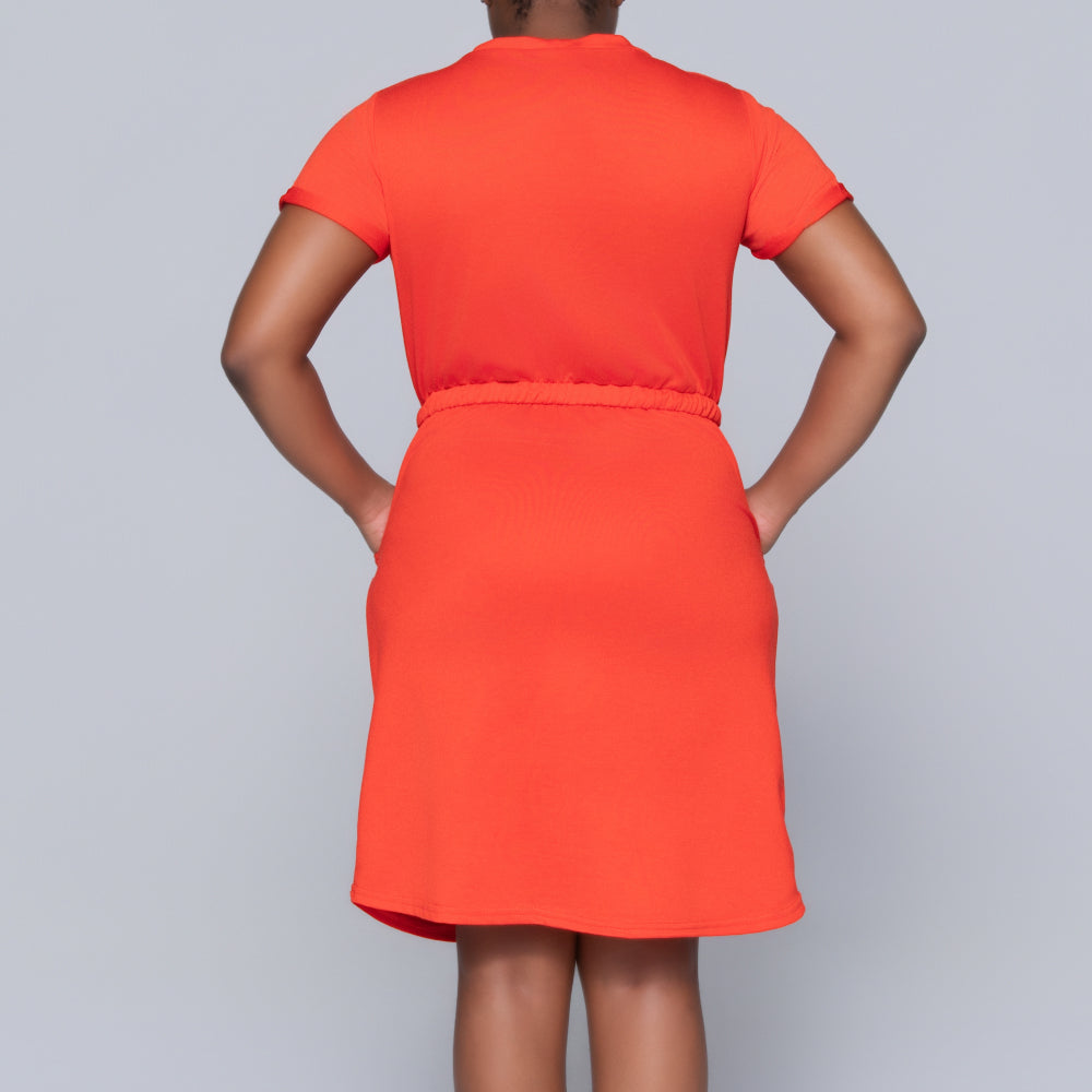 Terracotta Short Sleeve Dress