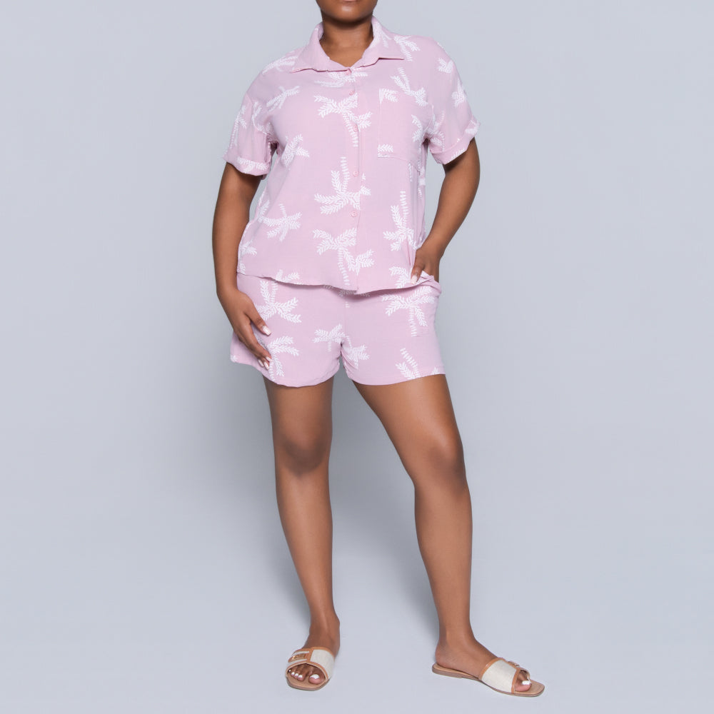 Mink Printed Shorts
