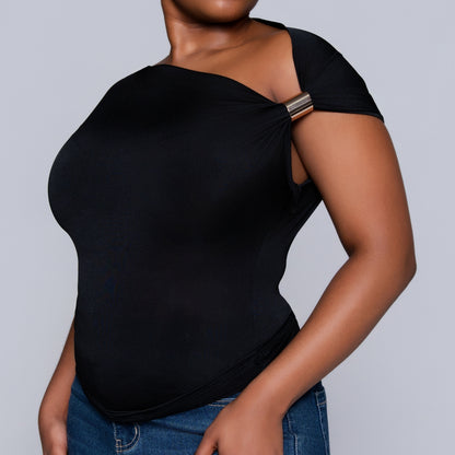 Black Off - Shoulder Top