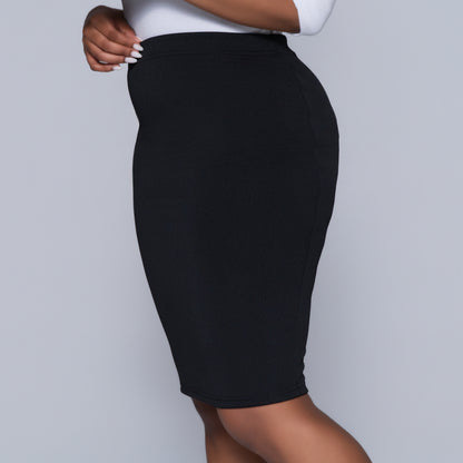 Black Scuba Skirt