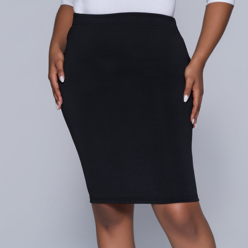 Black Scuba Skirt