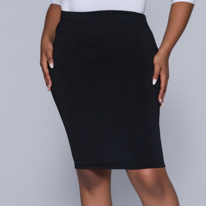 Black Scuba Skirt