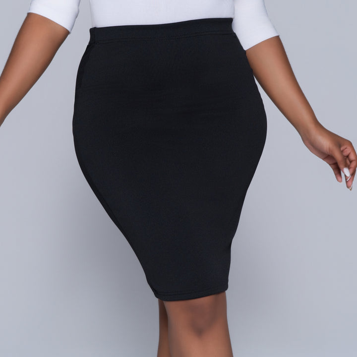Black Scuba Skirt