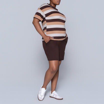 Striped Shorts And Top Set