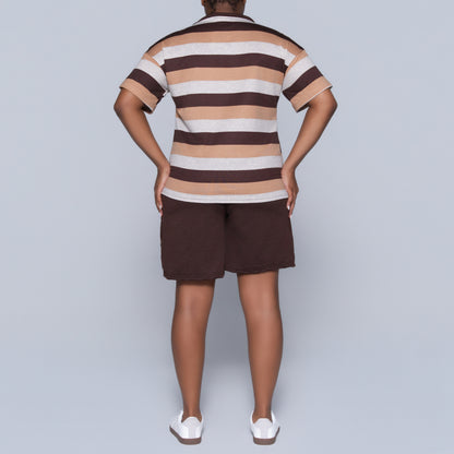 Striped Shorts And Top Set